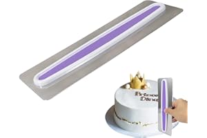 Cake Icing Smoother Scraper Stainless - Cake Edge Side Frosting Comb Set Decorating Tools for Cream Cakes Smooth