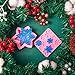 Boao 2 Pieces Snowflake Silicone Mold Christmas Snowflake Chocolate Candy Fondant Mold Silicone Baking Dessert Mold for Cake Cupcake Decoration DIY Polymer Clay Crafting Project