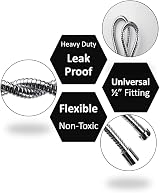 ZOTTI Wide Bore Shower Hose 1m Stainless Steel Leakproof Anti-Kink Universal view 4