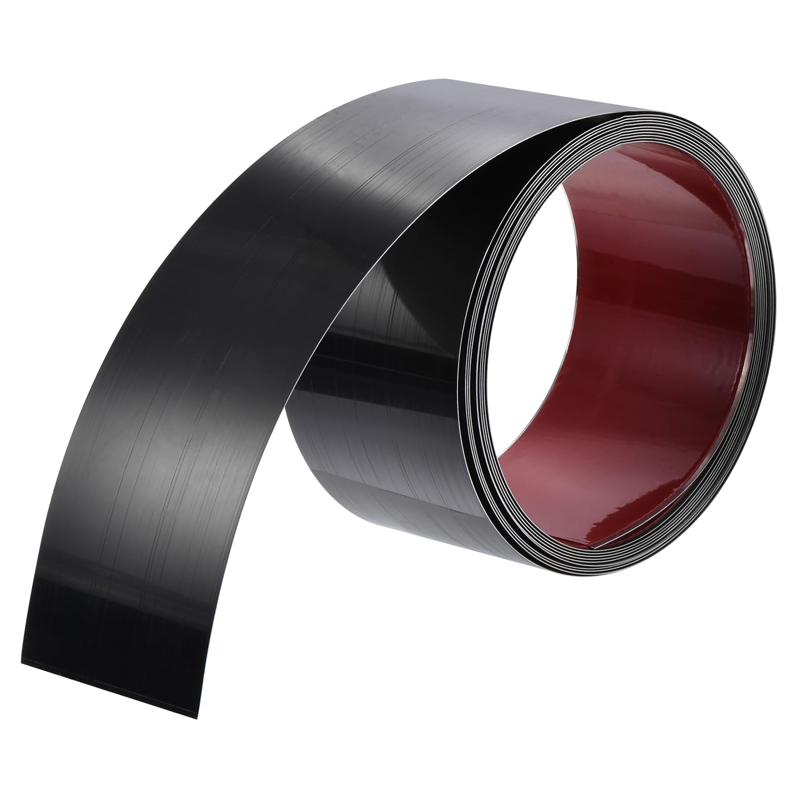 uxcell Wall Trim Molding, Stainless Steel Peel and Stick (Mirror-Like Finish), for Ceiling, Mirror Frame 16.4Ft x 3.2in,Black