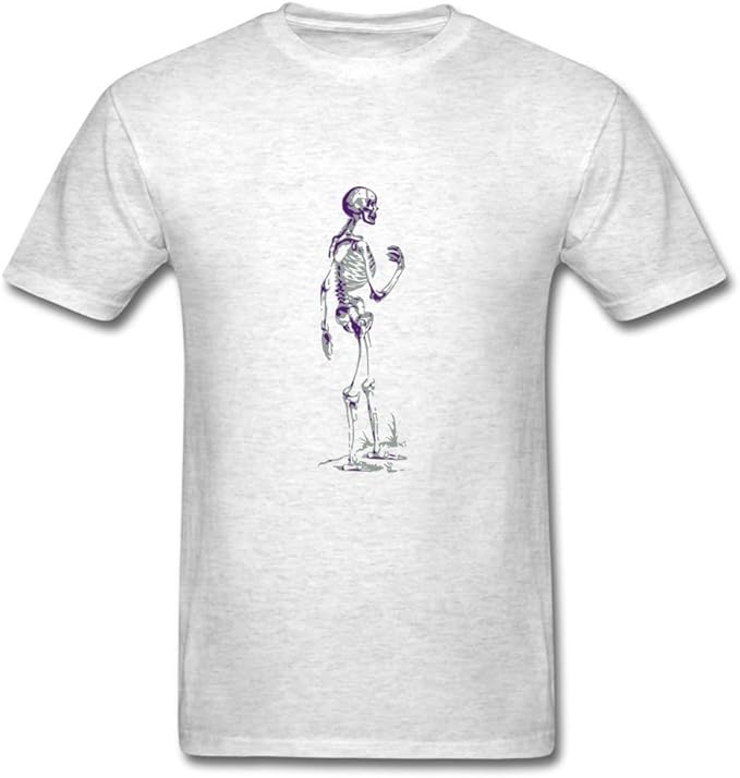 Amazon.com: Skeleton T Shirt For Men Xxx-large O-neck Gray: Clothing