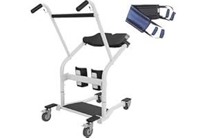 MEDIHOIST 2024-Upgrade Sit to Stand Lift, Patient Transport Unit, Stand Assist Patient Lift for Safe Transfers, 500lbs Capacity Patient Standing Transfer Aid, Mobility Aid for Handicapped, Elderly & Disabled