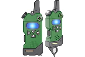 GOWTIMLY Walkie Talkies for Kids with 5 Colourful Channels,Easter Basket Stuffers,Compass Flashlight and Magnifying Glass,3 Miles Range for Outside, Camping, Hiking,Toys for 3-12 Year Old Boys Girls