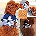 Bro'Bear Adjustable Cool Soft Velcro Cat/Dog Safety Walking Navy Sailor Style Harness Puppy/Kitty Vest Pet Spring Clothes Summer Apparel (Small)
