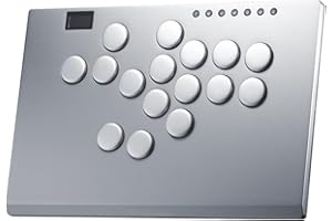 ONEED Haute42 Leverless Controller: M16 Plus Grey Aluminum Leverless Arcade Stick for PC/PS3/PS4/Switch Game, Crystal Low-Profile Switch Arcade Stick Support Hot Swap & SOCD