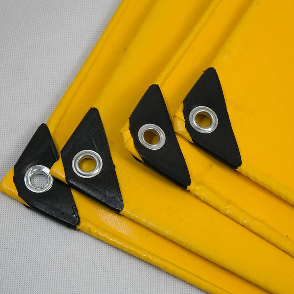 Zj ターポリン ゴールデン黄色のpvcナイフ拭き取り布の雨布の防水布の防水日焼け止めの布厚いキャンバス サイズ さいず 3 3 4m B07ht1nn95 4m タープ