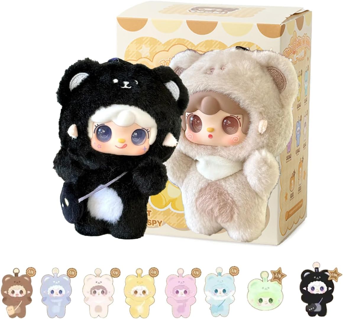 Photo 1 of REIVIVORA YOOKI V4 Take A Bite of Bear Series Plush Blind Box 1PC (1 of 8 Possible Styles) Cute Figures Collectible Toys Birthday Gifts (1Pc BlindBox)