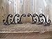 Big Sky Antiques Set of 6 Vintage Style Cast Iron Double Hook Coat Hat Key Rack Hanger