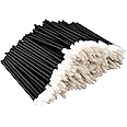 200 Pcs Disposable Lip Brushes, Black Lipstick Applicator Lip Gloss Applicators Lint Free Applicators Lip Wands for Lip Makeu