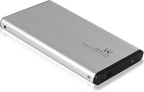 Caja EXT. HDD EWENT EW7041 2,5 SATA USB2.0 Plata Aluminio: Amazon.es: Informática