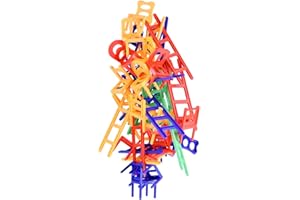 WEofferwhatYOUwant Chairs and Ladders Family Game - Stacking Balance Game. 44 Individual Pieces.