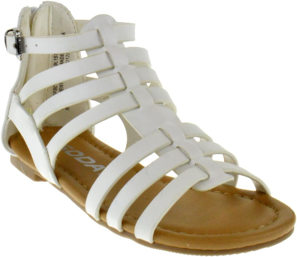 Sod Dixon 2A Little Girls Strappy Peep Toe Gladiator Sandals