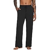 WiWi Viscose from Bamboo Mens Pajama Pants Soft Lounge Bottoms Sweatpants Sleep Pant Drawstring with Pockets S-XXL