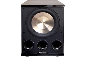 BIC AMERICA B I C Acoustech Elite Series PL-300 12 inch Powered Subwoofer-1400W with Tri-Tuned Ports and BASS Boost Feature for Room Shaking Bass Down to 15Hz