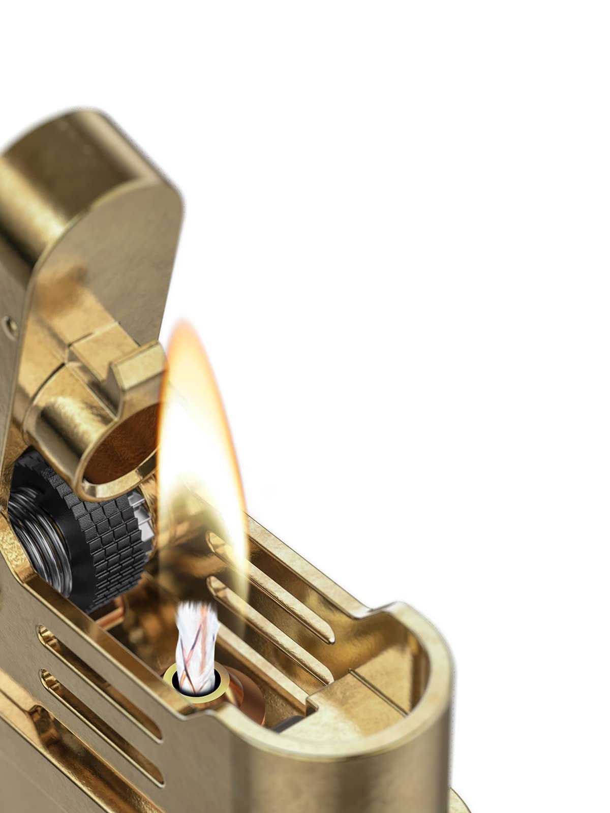 JOPOO Vintage Petrol Lighter, Refillable Petrol (Sold Without Petrol)