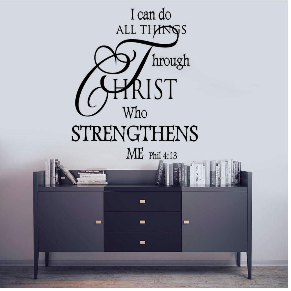Verso de la Biblia Phil Quote Wall Vinyl Decal Christ Style Mural ...