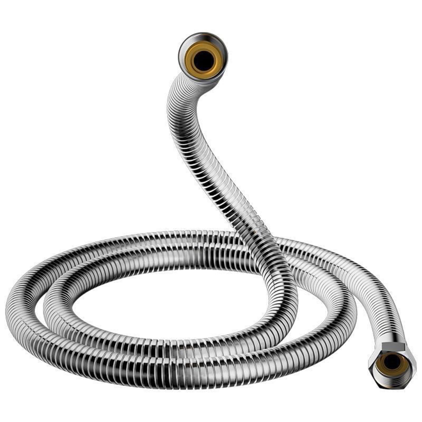 16mm (Outer)/10mm (Inner) Large Bore Shower Hose 1.5m, Low Water Pressure Boosting Shower Pipe, Anti-Kink and Leak-Proof Design (Gray)