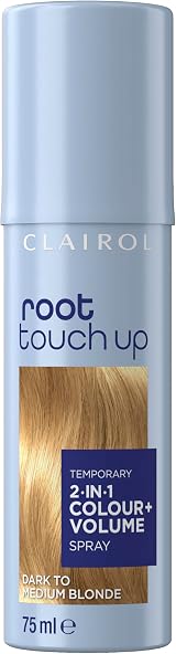 Clairol Root Touch Up Color + Volume 2 in 1 Spray Dark to Medium Blonde 75ml