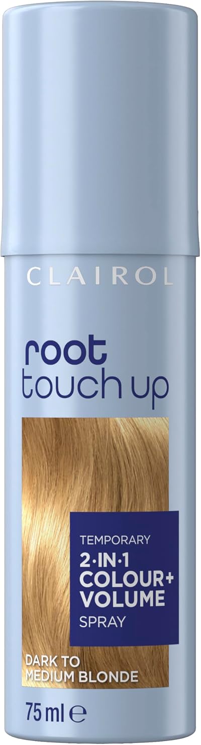 Clairol Root Touch Up Color + Volume 2 in 1 Spray Dark to Medium Blonde 75ml