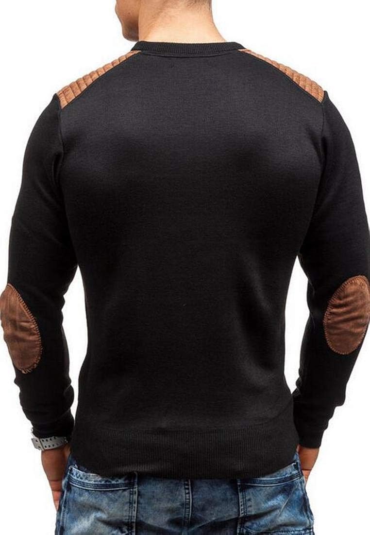 Sweaters KLJR Men Crew Neck Winter Knit 