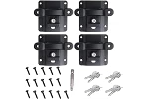 GENERIC 4 Pack Boxlink Tie Down Anchors Cleats Bed Tie Downs with Tie Down Plates Brackets Anti-Theft Screws for 2015-2024 F150 F250 F350