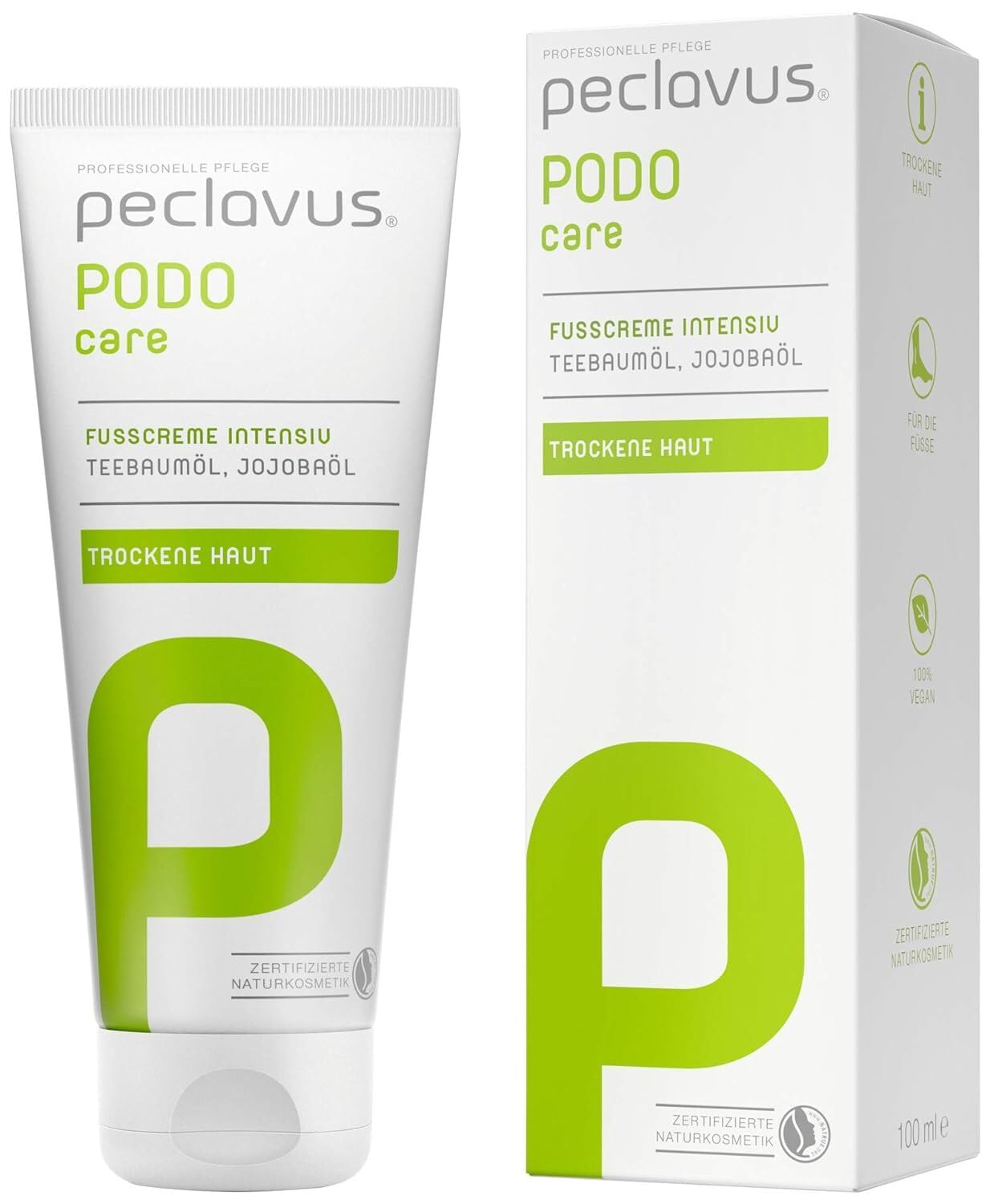 Peclavus Podocare Intensiu Tea Tree Oil and Jojoba Oil Intensive Foot Cream 100ml