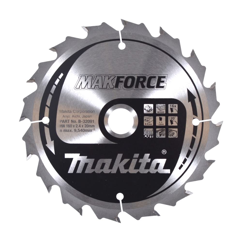 Makita B-32091 MAKFORCE TCT Saw Blade 160x20x16T