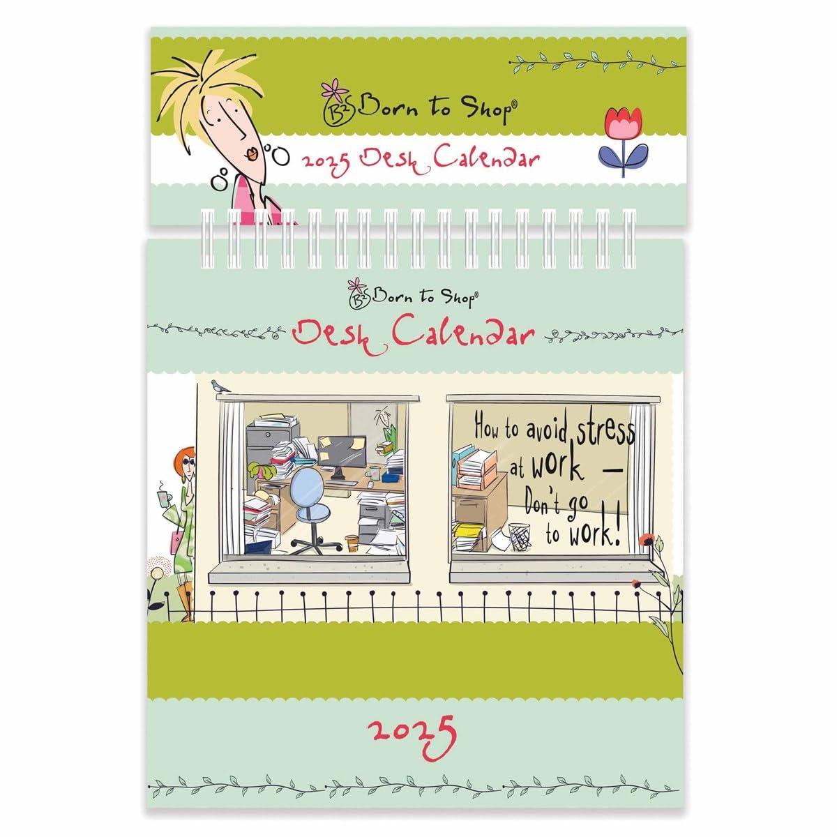 2025 Born to Shop Desk Calendar