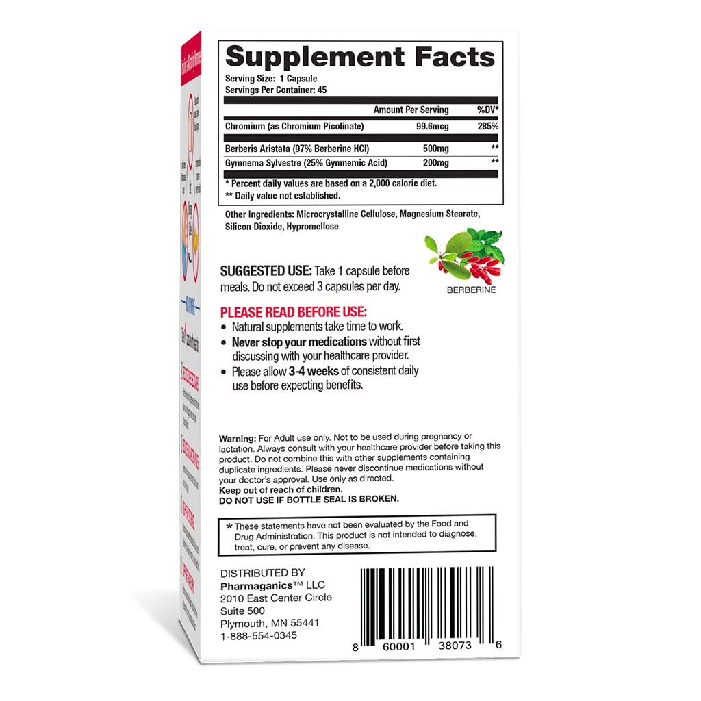 Pharmaganics Dr. Stephanie's Mealtime Carb & Sugar Blocker - Reduce Digested Carbs, Sugars, & Calories, Stimulant-Free (3 Pack)