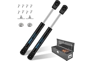 FILFom 10 Inch Gas Struts for Truck Tool Box 45Lb/200N, Gas Props Shocks Lift Support for RV Cabinet Door Toolbox lid Toy Box Cap Boat Storage Lid Replacement Parts