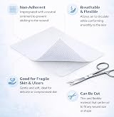 MediSale Non-Adherent Impregnated Wound Contact Layer Dressings 10 Pack 10cm x view 5