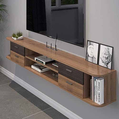 Floating Shelf Wall TV Cabinet Modern Floating TV Stand Console ...