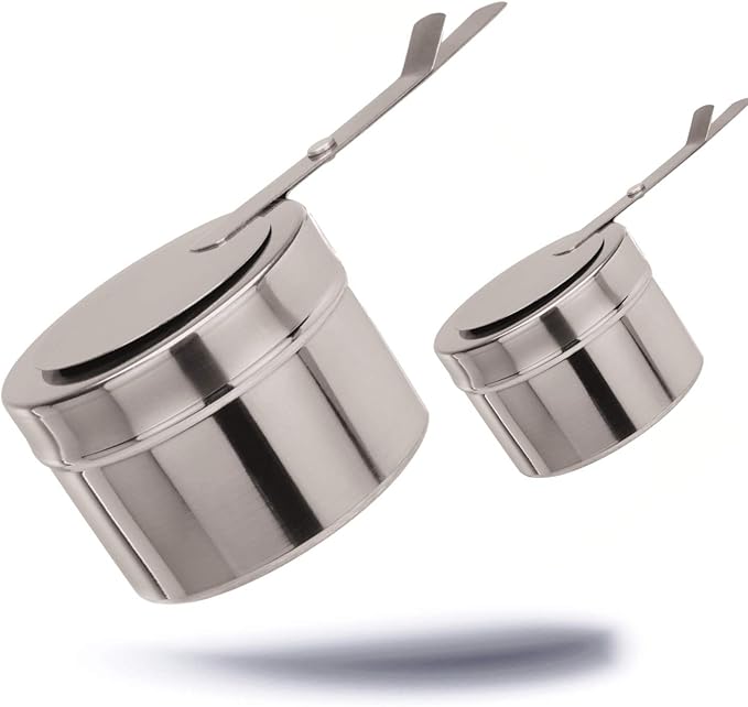 2 piece Burning gel fuel gel fuel tank container for fondue or