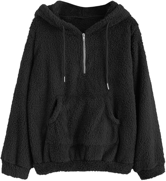 faux fur sherpa pullover