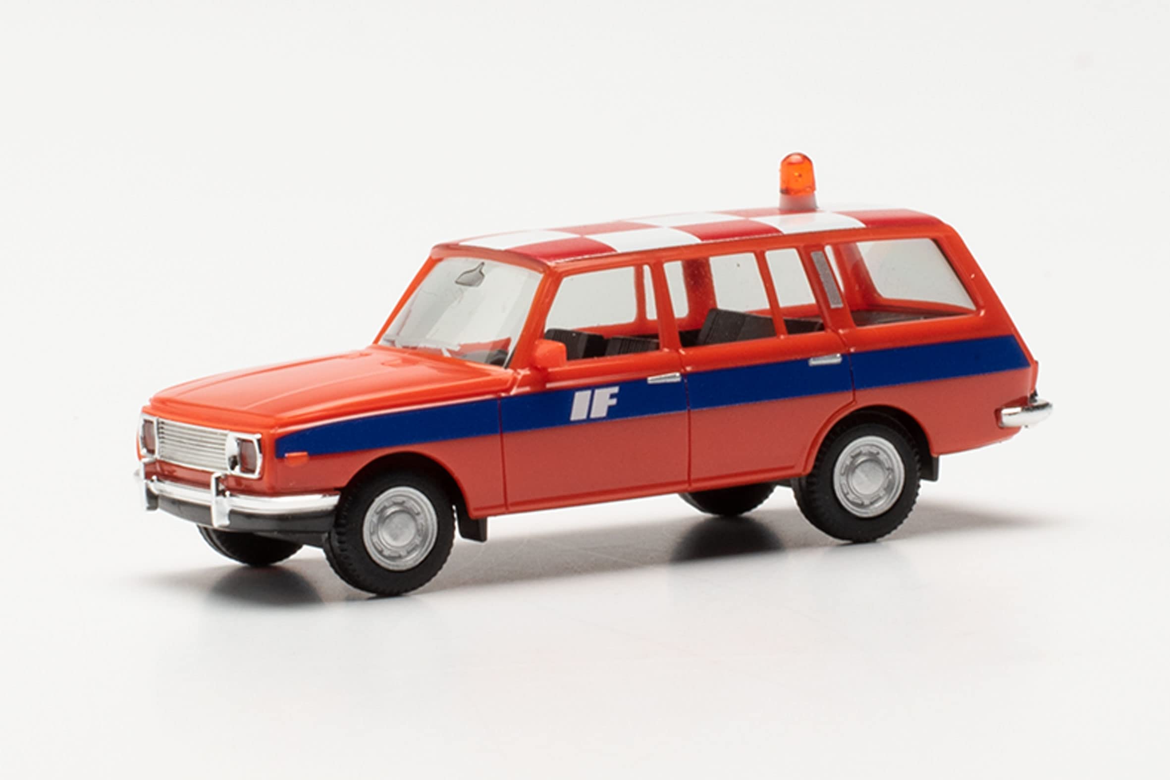 herpa 096683 Wartburg 353 `66 Tourist "Dispatcher" Car Miniature Models Small Model Collector's Piece Detailed Multi-Coloured