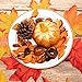 Whaline Thanksgiving Artificial Harvest Pumpkins, Maple Leaves, Gourd, Pine Cones and Acorns Set for Autumn, Fall and Halloween Home Table Decoration, 31 Pieces