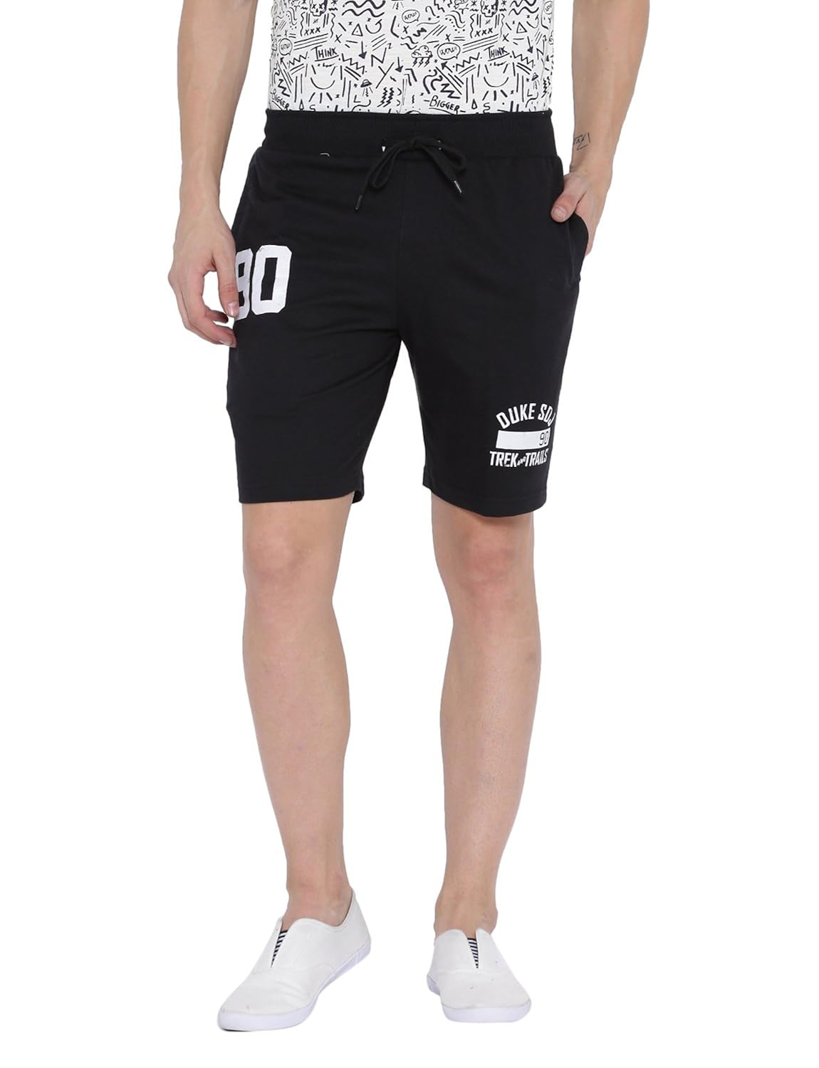 duke men black bermuda