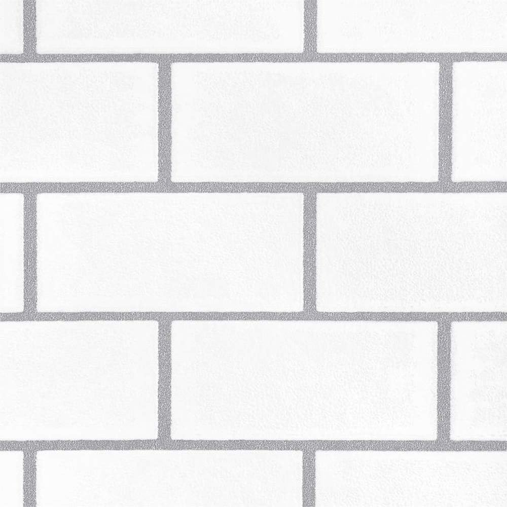 壁紙屋本舗 壁紙サンプル タイル柄 1409 サイズ 白 ホワイト メトロタイル サブウェイタイル シンコール クロス 壁紙 Amazon