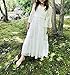 CQDY Flower Girl Dress Lace Dress for Wedding White Ivory Dress Long Sleeve 2-11(8-9T)