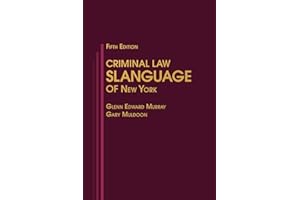Criminal Law Slanguage of New York