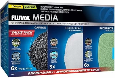 Fluval 107/207 Media Value Pack Filtration Media 6 Month Supply