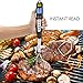 Digital Meat Thermometer for Grilling , (with Ready Alarm) - Ankway Instant Read Meat Thermometer with Long Probe for Thanksgiving Cooking, Grilling and Barbecue Turkey