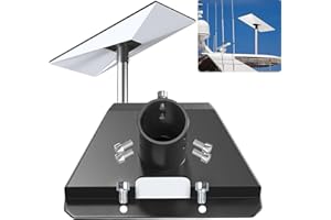 OAWEEN Starlink Gen 3 Pipe Adapter, 360° Adjustable Carbon Steel V3 Mounting Kit Fits 33cm to 40cm Pole, Wall & Roof Mount on