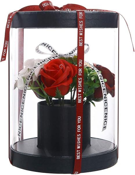 Amazon ギフト バラ 枯れない花 誕生日 敬老の日結婚祝い 結婚記念日 バレンタインデー 入学 卒業 昇進 転居 新築お祝い 還暦 母の日 父の日 プレゼント バレンタイン 部屋飾り メッセージカード ギフトボックス付き ブラック 花束 オンライン通販