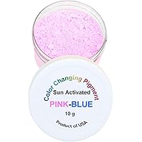 Sun Activated Photochromic Powder Pigment PINK changing to VIOLET-BLUE when exposed to UV Light Perfect for Color Changing Sl