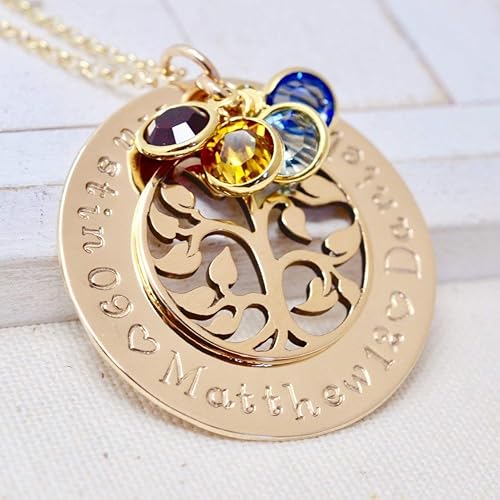 nana birthstone necklace