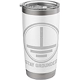 Stay Grounded Electrician Gift Electrical Engineer Funny Stainless Steel Insulated Tumbler