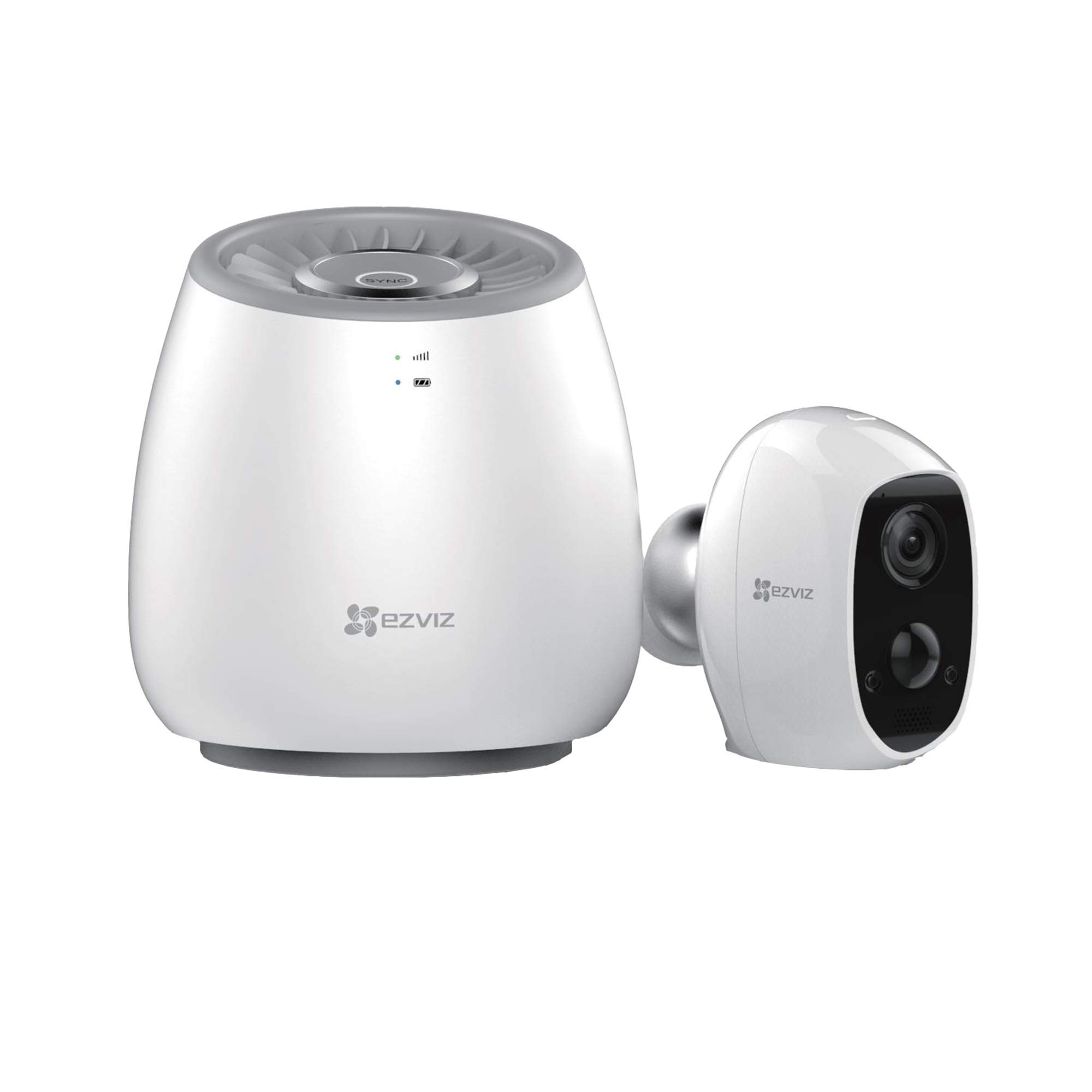 EZVIZ C3A Indoor/Outdoor Battery Camera and 4G Hub with Built-in Siren