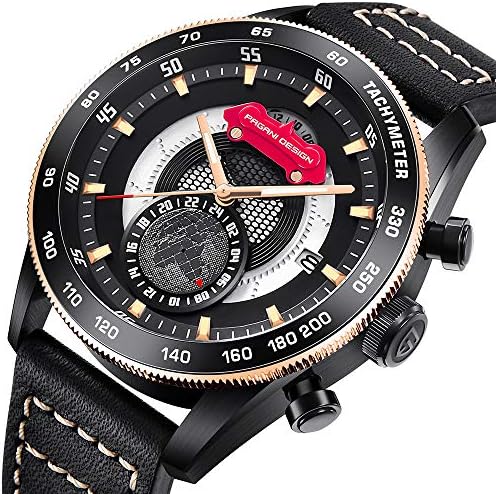 Pagani Design Mens Sports Chronograph Analog Quartz Waterproof Watch