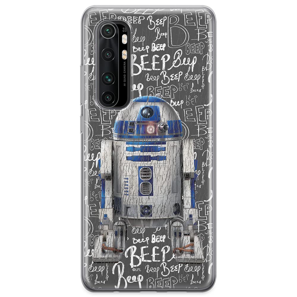 ERT GROUP mobile phone case for Xiaomi MI NOTE 10 Lite original and officially Licensed Star Wars pattern R2D2 004 optimally adapted to the shape of the mobile phone, case made of TPU